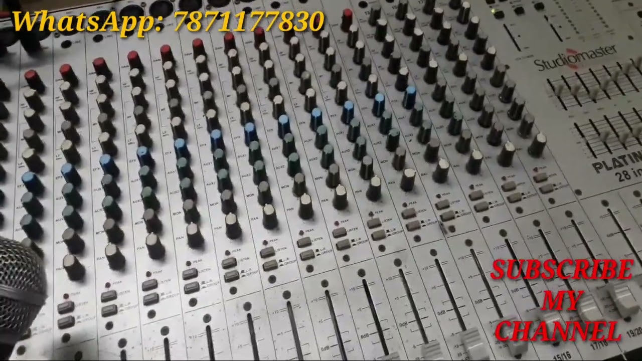 STUDIOMASTER   Platinum MK 2   mixer service....               whatsapp: 7871177830