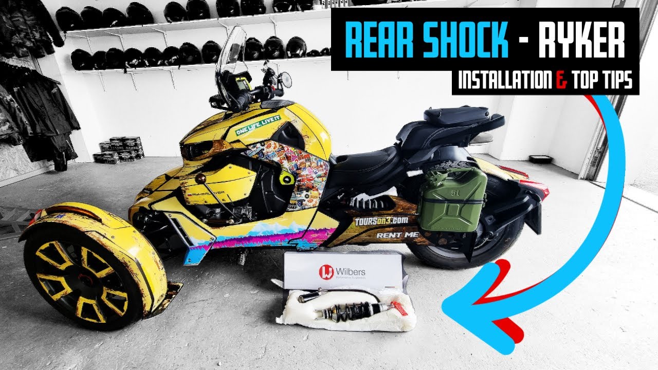 Rear Shock on RYKER - How to INSTAL and TOP TIPS #canamryker