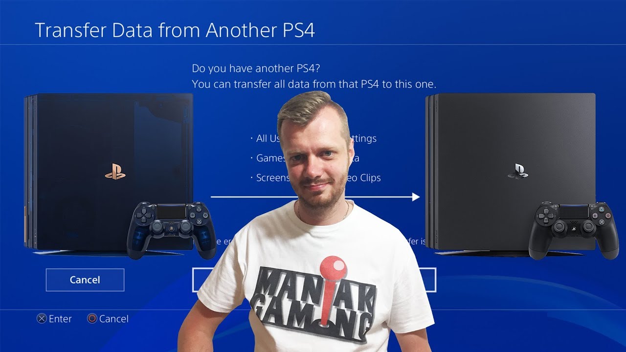 Przeniesienie danych z PS4-PS4 PRO (Pierwsze uruchomienie)
