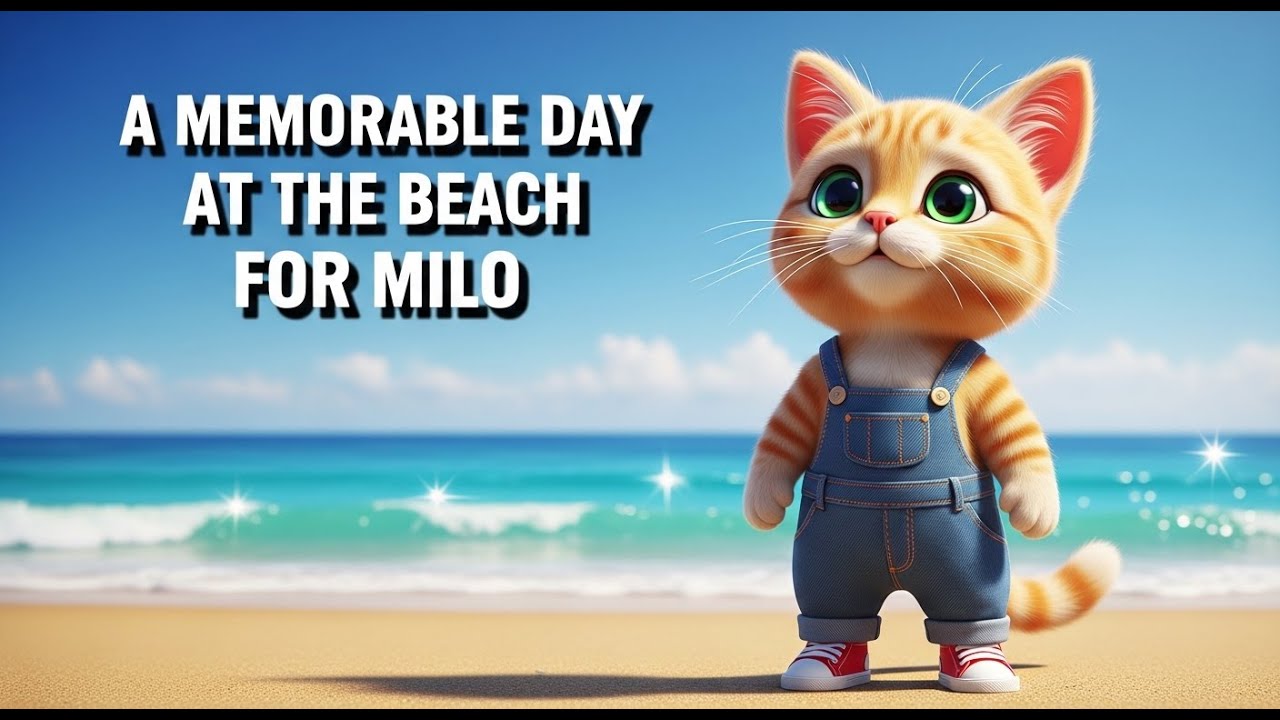 Beach Adventures with Milo: A Short Cat Story