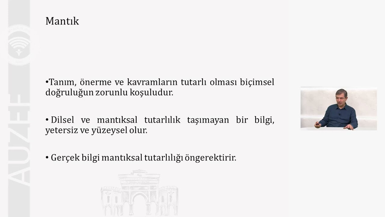 1. Sınıf Bahar- BILGI FELSEFESI 2 PROF DR ENVER ORMAN