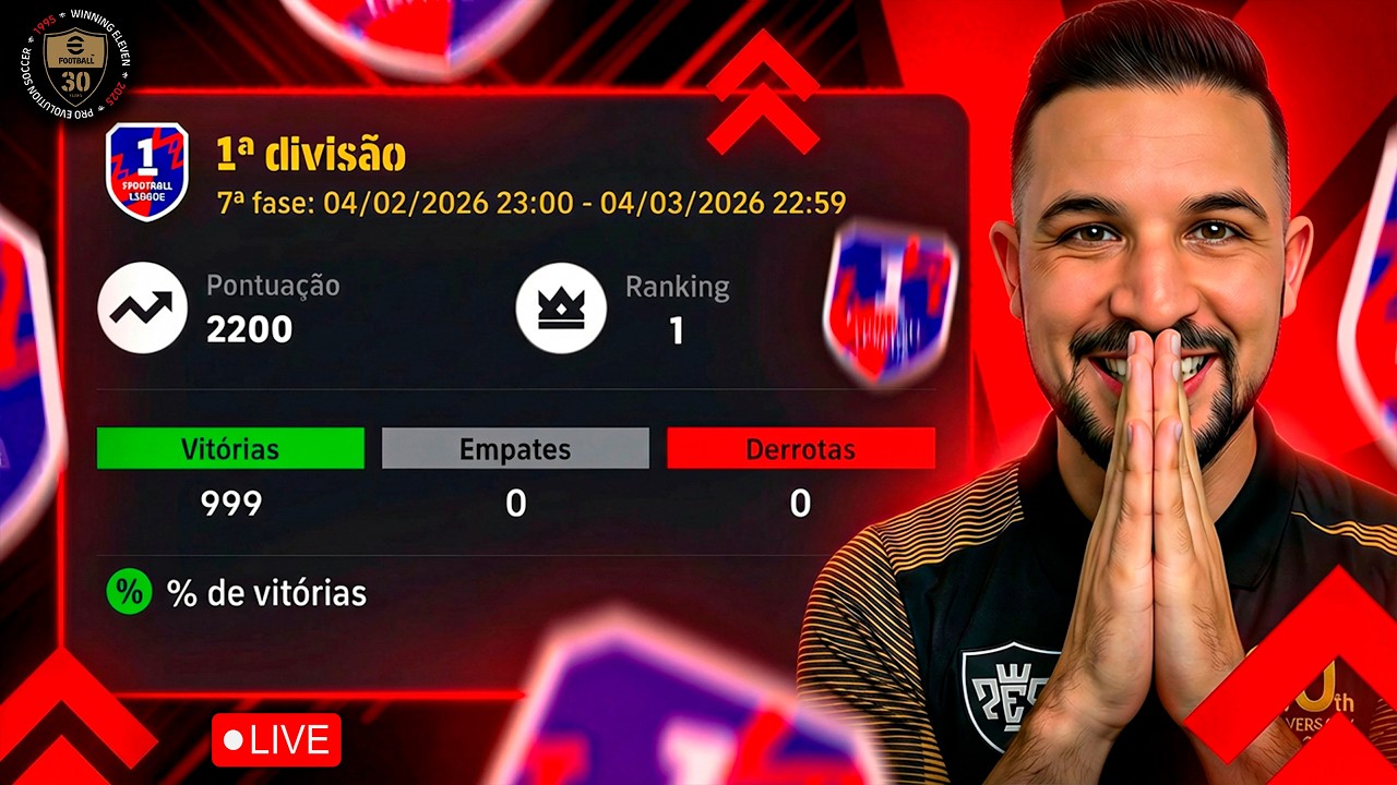 🚨SEXTOU! DIVISÕES AO VIVO NO EFOOTBALL 2026 MOBILE