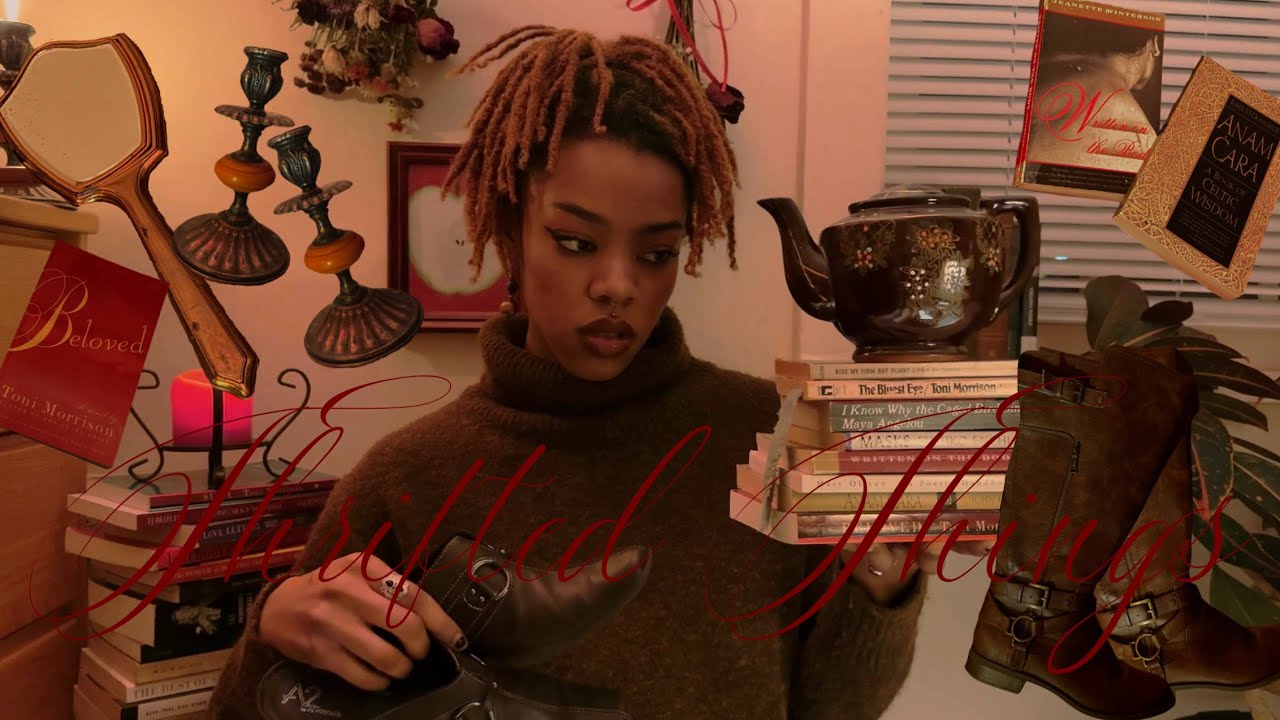 thrifted books and things (fall/winter clothing, decor, etc.)