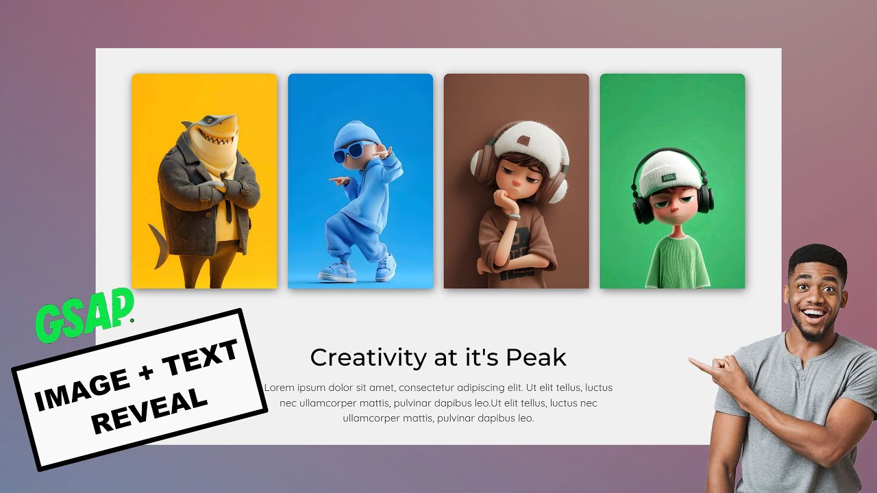 Эффект плавной анимации входа GSAP с помощью Elementor БЕСПЛАТНО