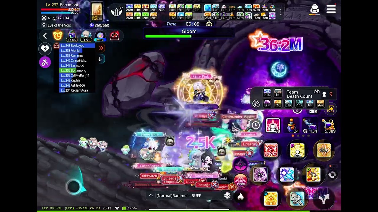 Maplestory M gloom clear (phantom pov)