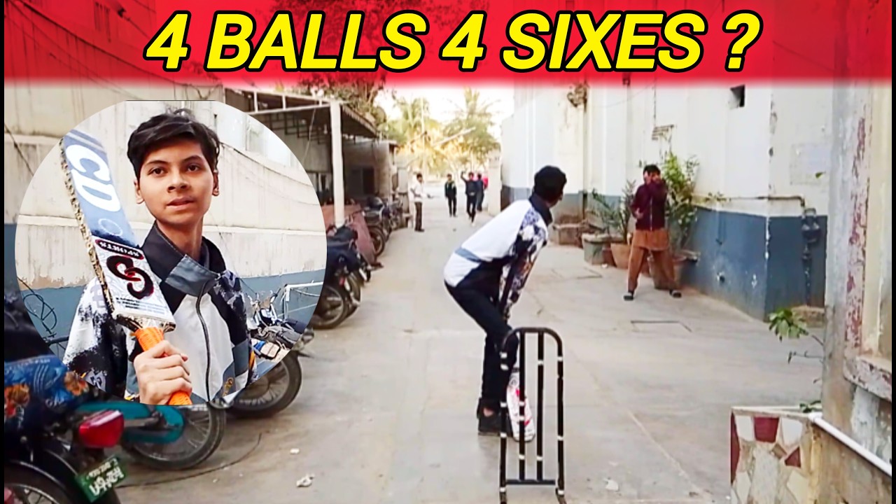 4 Balls 4 Sixes 🔥 Unbelievable Batting By Mohib 😲 #tapeballcricket #cricket