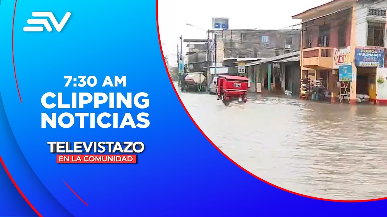 El 80% de Salitre está inundado tras crecida del río Vinces | Televistazo | Ecuavisa