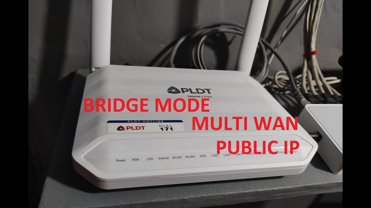How To BRIDGE MODE PLDT Fibr HG6245D | MULTI WAN PUBLIC IP