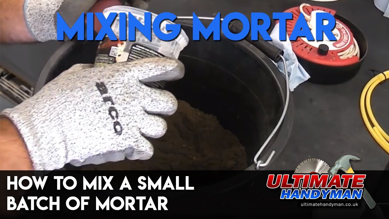 How to mix a small batch of Mortar