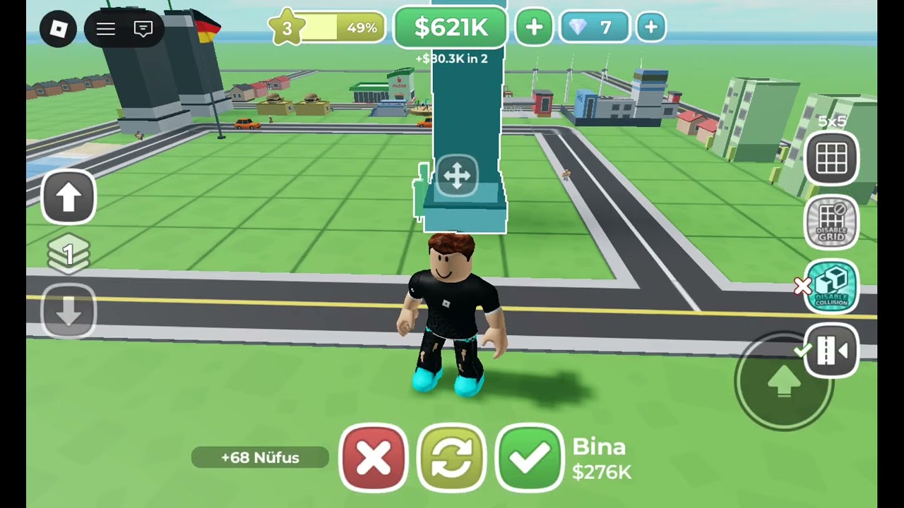 Bügün mini şehir Tycoon oynadık Roblox
