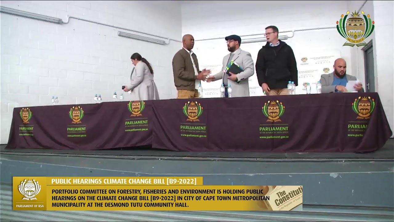 Public Hearings: Climate Change Bill, Desmond Tutu Community Hall, City of Cape Town Metropolitan&hellip;