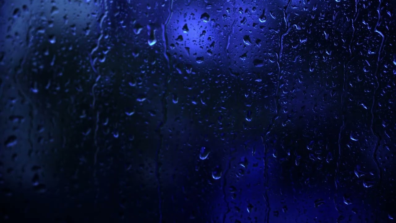 Relaxing Rain Sounds on Windown to Drifting to Sleep - Dark Screen to Beat insomnia, Relax, Study
