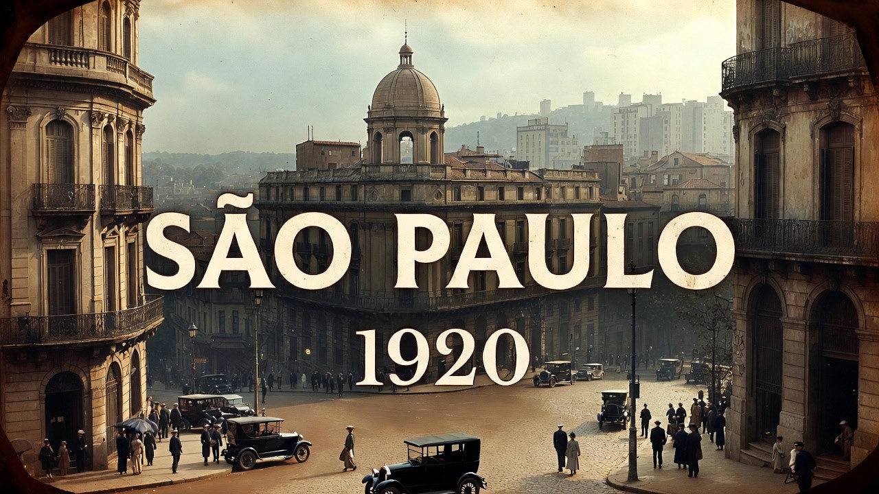 SÃO PAULO 1920: Como Era São Paulo em 1920   A Metrópole que Desafiou o Tempo - Imersão IA