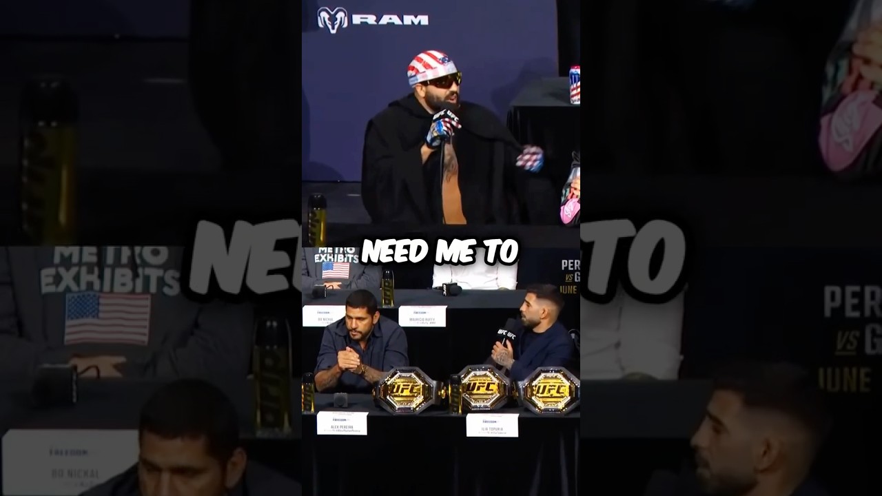Ilia Topuria Defends Alex Pereira Against Josh Hokit😳🍿 #ufc