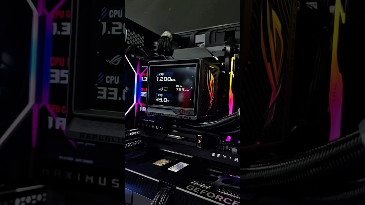 ROG RYUJIN | Z890 MAXIMUS EXTREME | CORE ULTRA9 | RTX 5080 | GSKILL #pcbuild #technology #pc #gaming