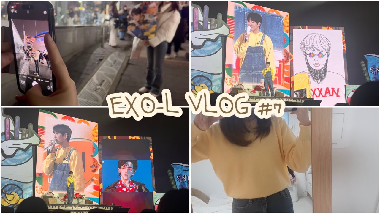 백현이 앞에서 맹구 돌 줍는 소리 낸 썰 푼다 ㅋㅋ | 엑소엘 브이로그 | 덕질 브이로그 | 과자파티 브이로그 | 팬미팅 브이로그 |  EXO-L VLOG (Eng sub)