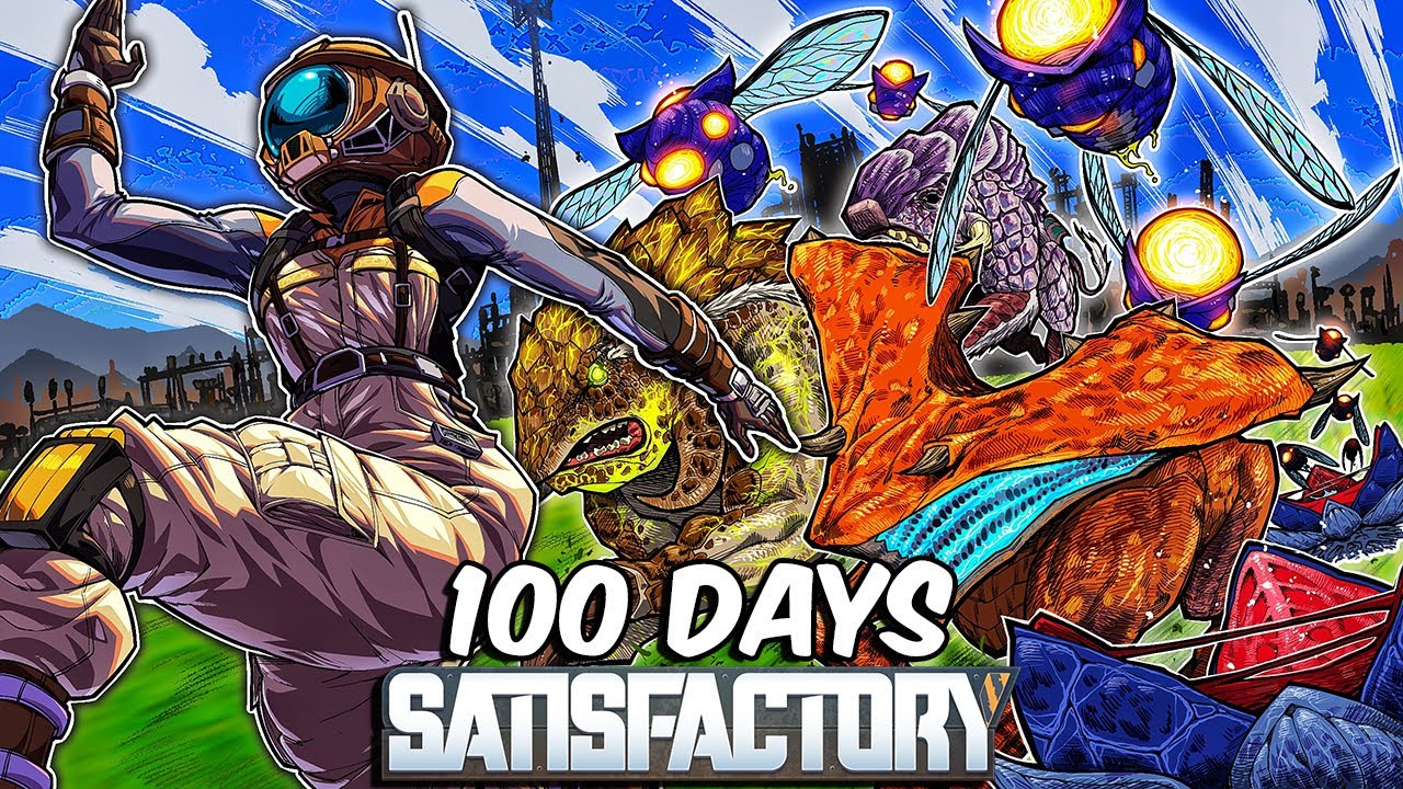 I Spent 100 DAYS In SATISFACTORY Here's What Happened...