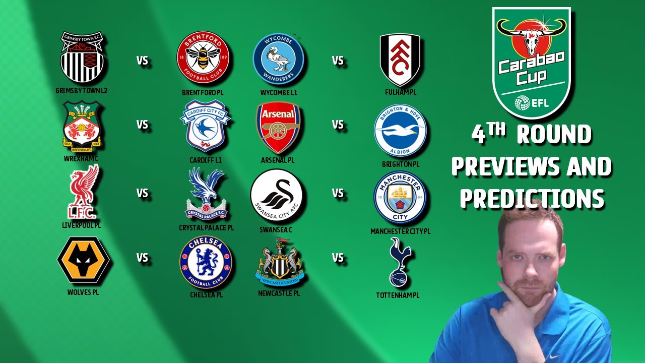 My League Cup 4th Round Previews & Predictions! Carabao Cup Last 16!
