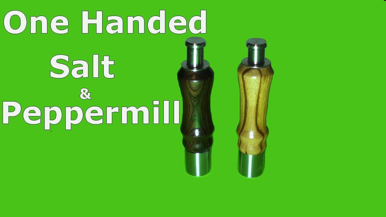 One Handed Salt & Peppermill