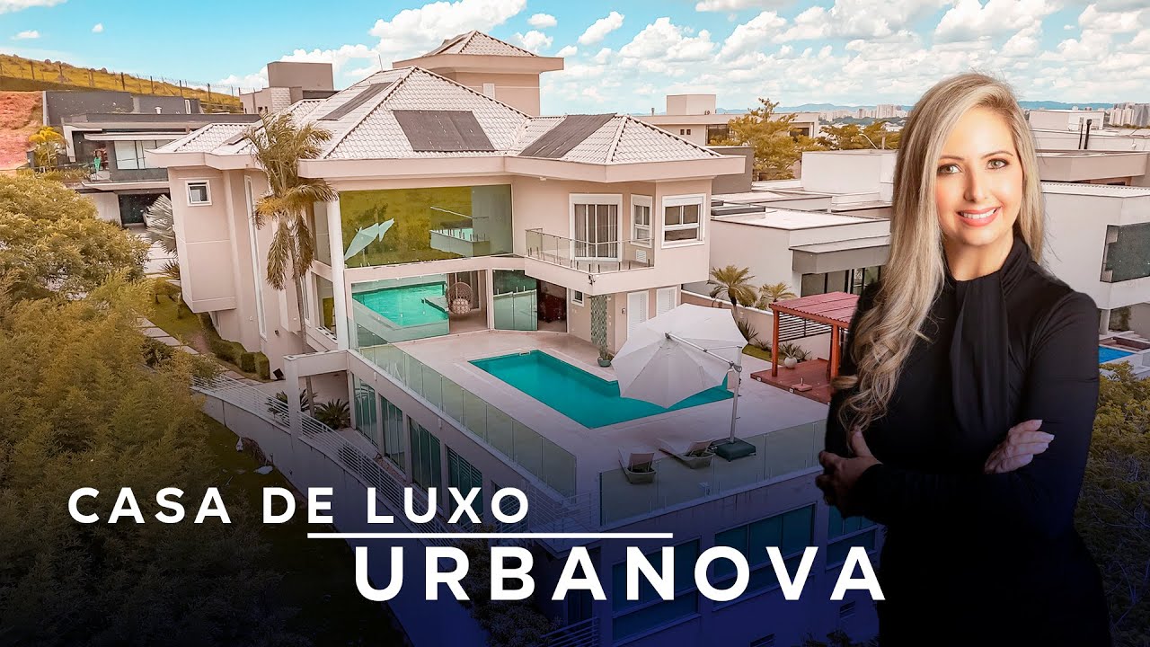 CASA DE LUXO COM VISTA PARA MATA | 5 SUÍTES | ADEGA | ACADEMIA | PISCINA | À VENDA EM URBANOVA - SJC