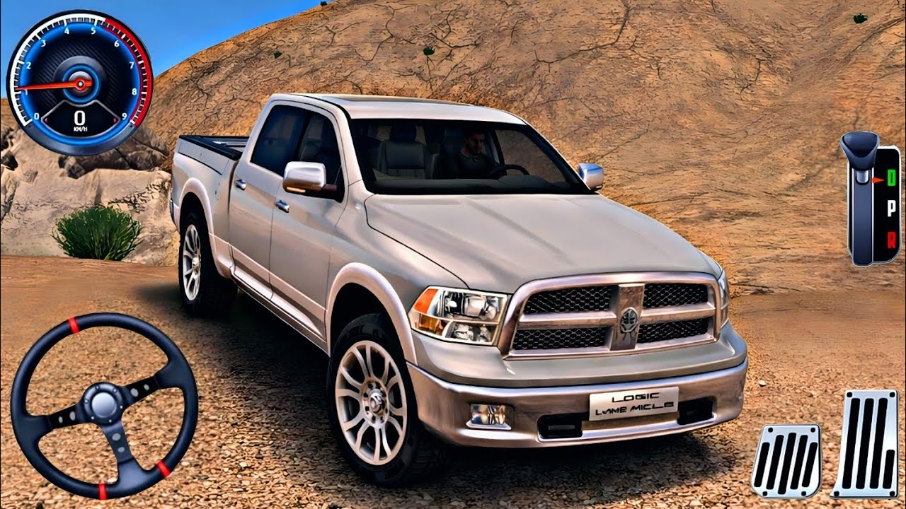 Real Dodge Ram Pickup Truck Offroad Driving on Mountains | Offroad Drive Desert | Android Gameplay