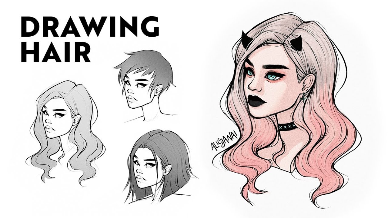 HOW TO DRAW HAIR: STEP BY STEP