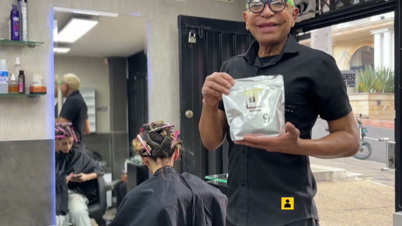 Tutorial técnica power blonde con ombré