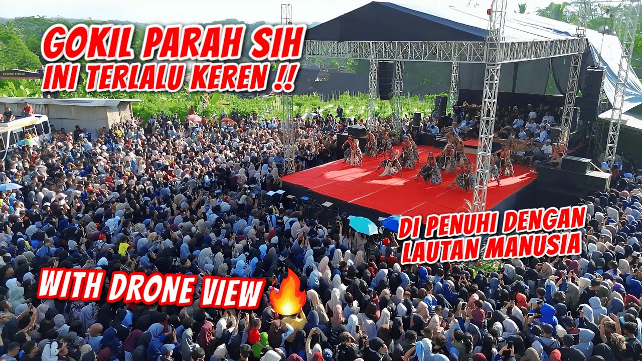 PENTAS TERGOKIL DI KAKI GUNUNG ANDONG WITH DRONE VIEW !!