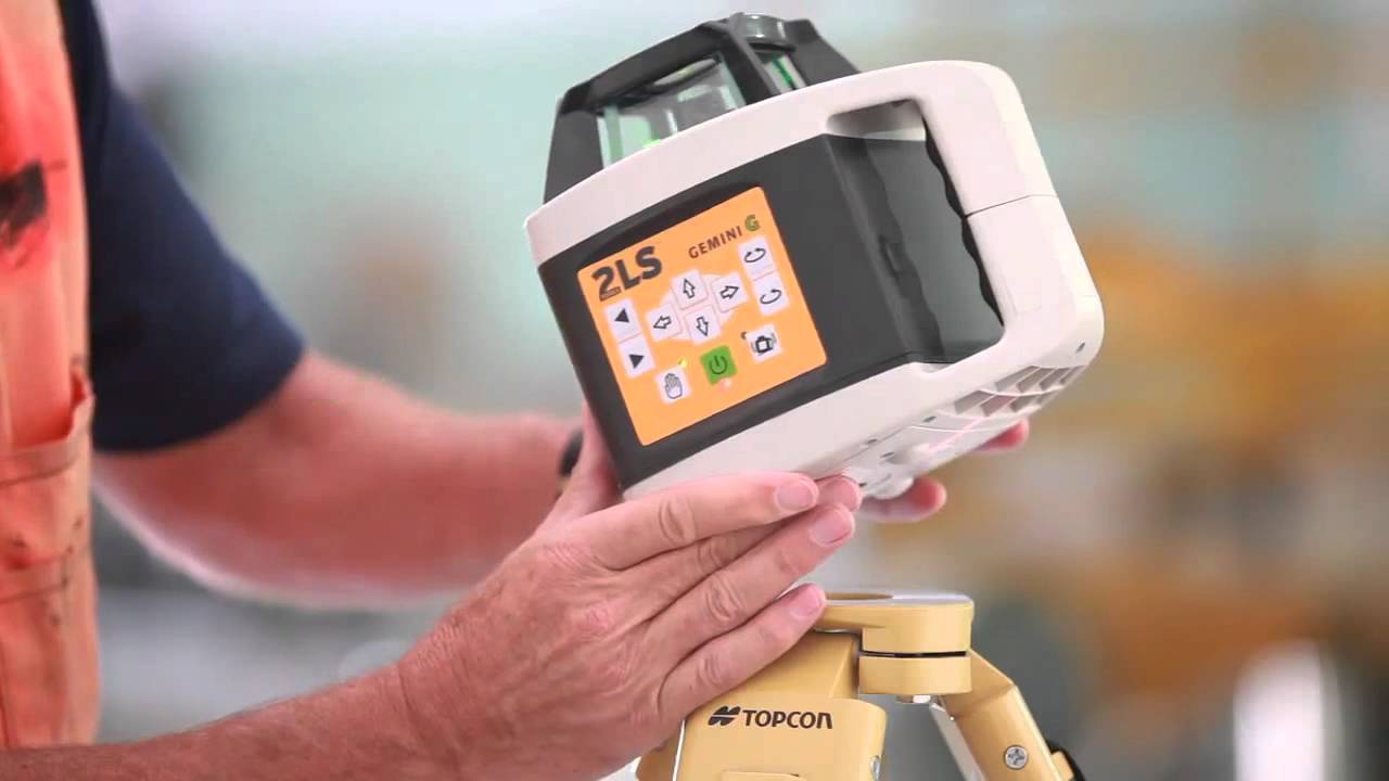 Gemini rterende bouwlaser met groen en rood licht Topcon 2LS  te koop bij www bouwlasers nl