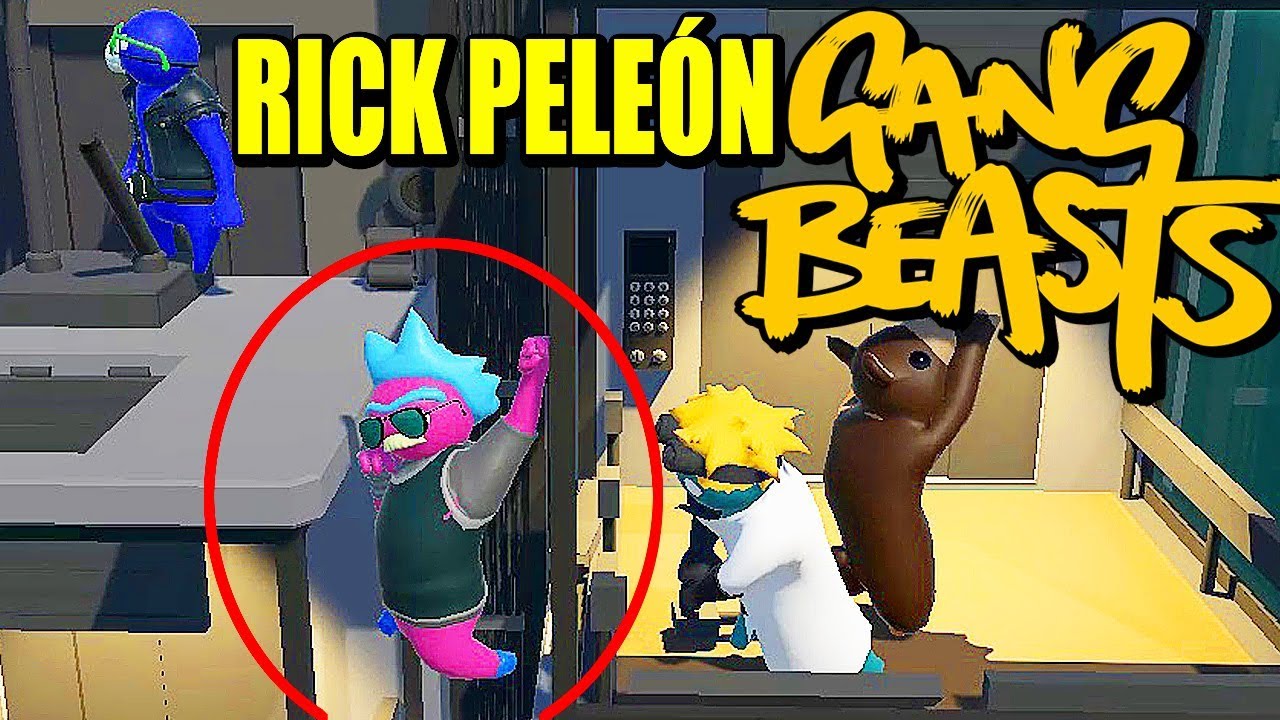 RICK Y MORTY, TORTAS DE RISA - GANG BEASTS | Gameplay Español