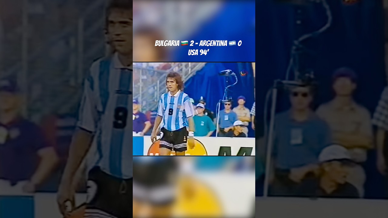BULGARIA 🇧🇬 2 - ARGENTINA 🇦🇷 0 - USA 94’ -  MARADONA AFUERA DEL MUNDIAL⚽️ STOICHKOV EN SU PRIME