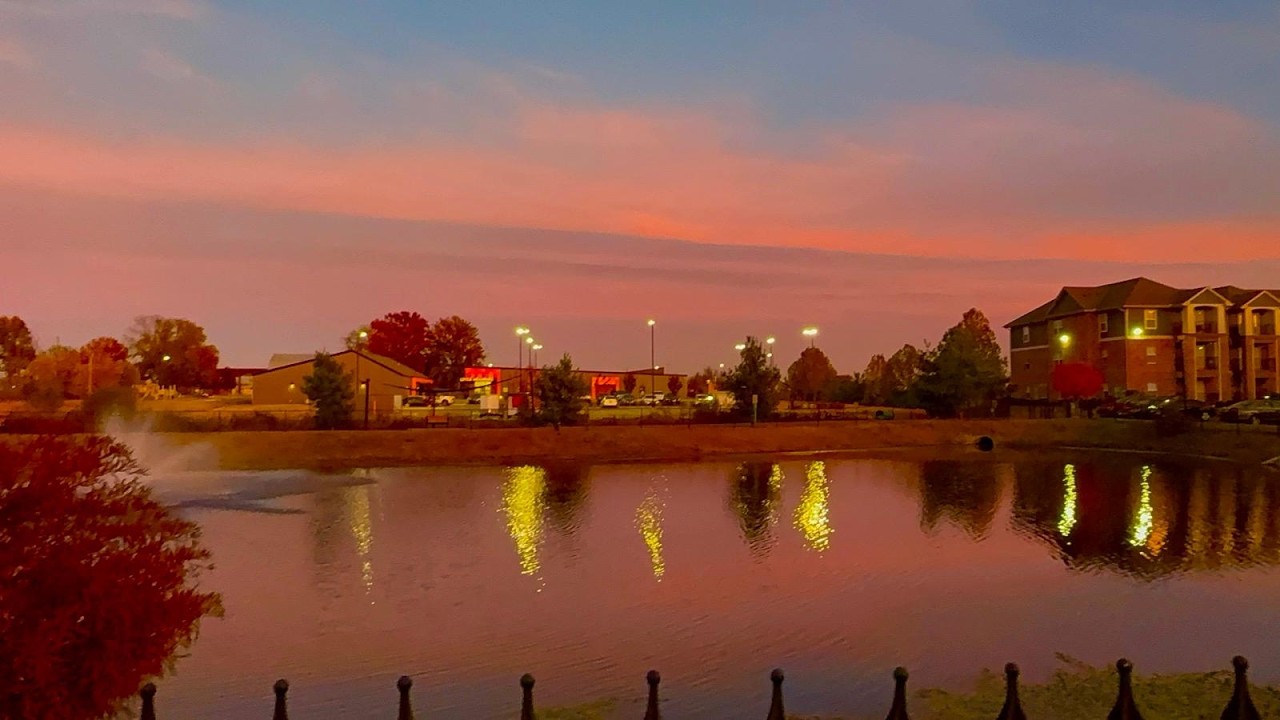 Autumn Sunset Magic. Orange Sky & Peaceful Evening Moments