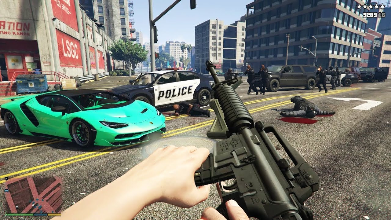 GTA 5 Five Star Police #gta5 #games #live