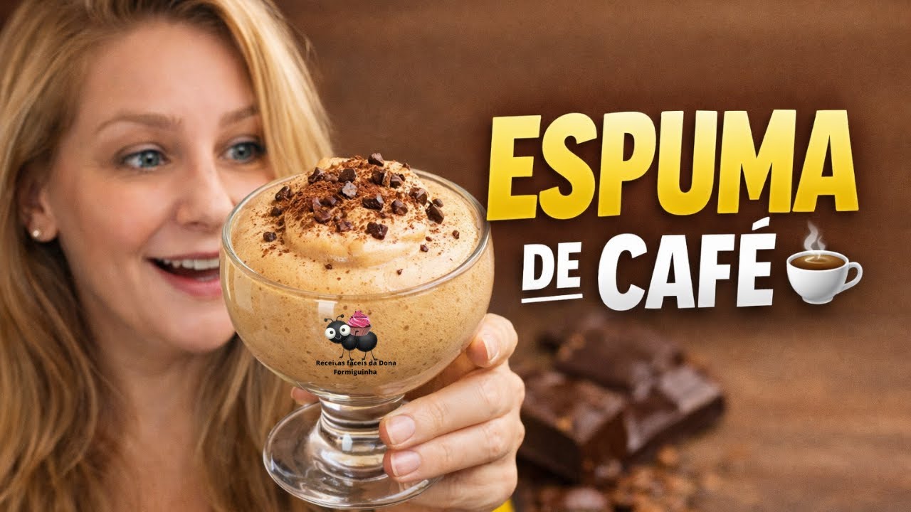 Essa Espuma de Café Surpreende ☕ Sobremesa Italiana Fácil e Cremosa
