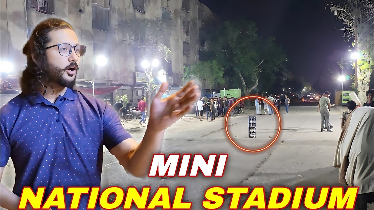 Street Cricket Mein Stadium Jesi Lights 😮🥶