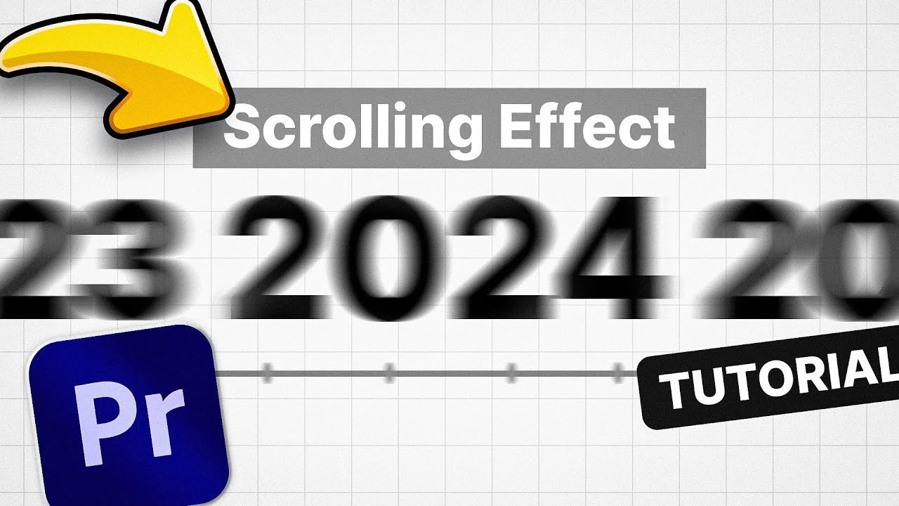 SCROLLING Timeline YEAR ANIMATION In Premiere Pro