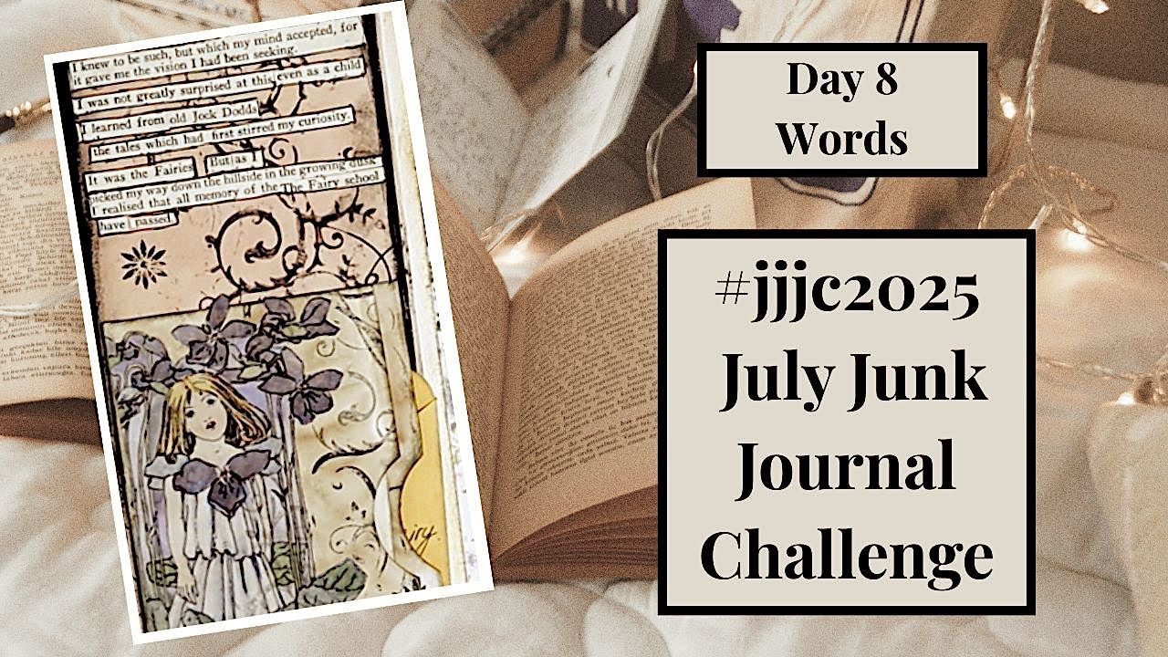 #jjjc2025 DAY 8 Creating An Enchanting Junk Journal Page