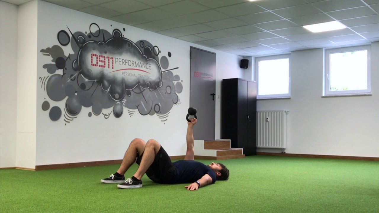 Arm Bar - Iso Hold - Supine - KB-Bottom Up