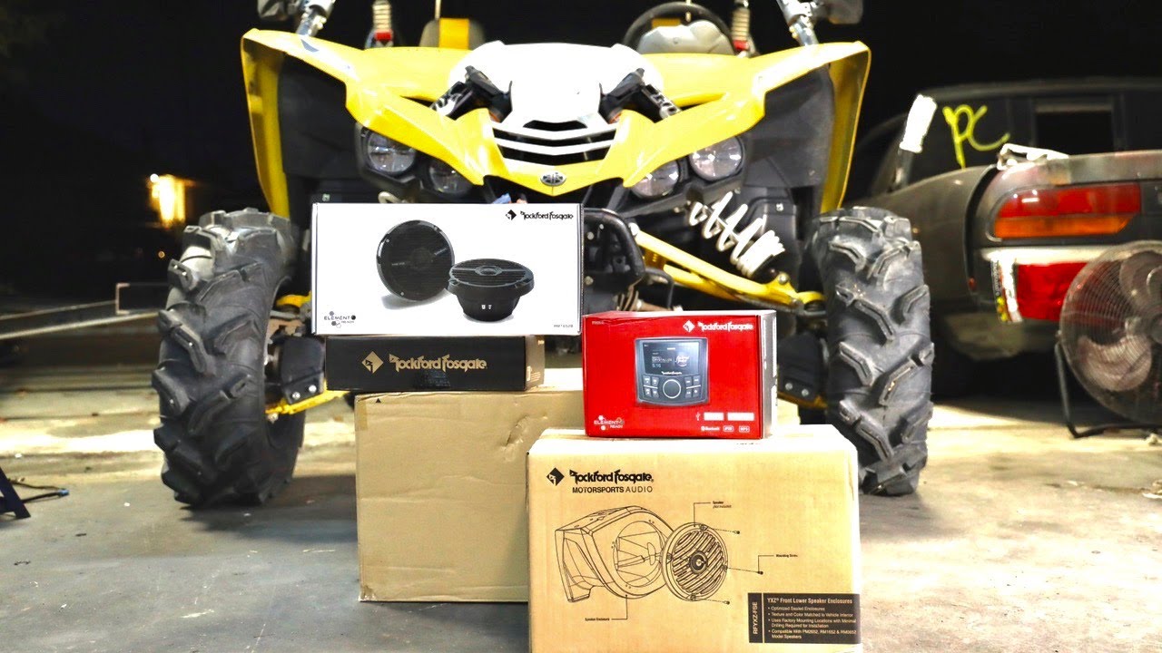 ROCKFORD FOSGATE (STAGE 2) STEREO INSTALL ON YAMAHA YXZ 1000R
