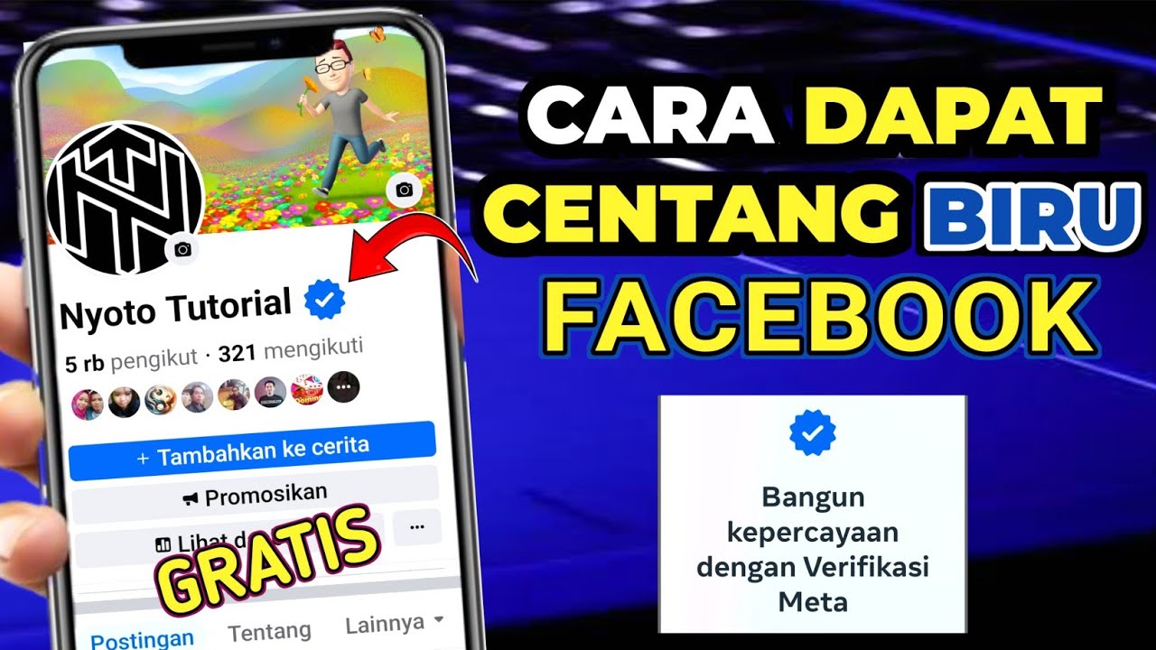 FACEBOOK CENTANG BIRU GRATIS | Cara Verifikasi Meta Facebook