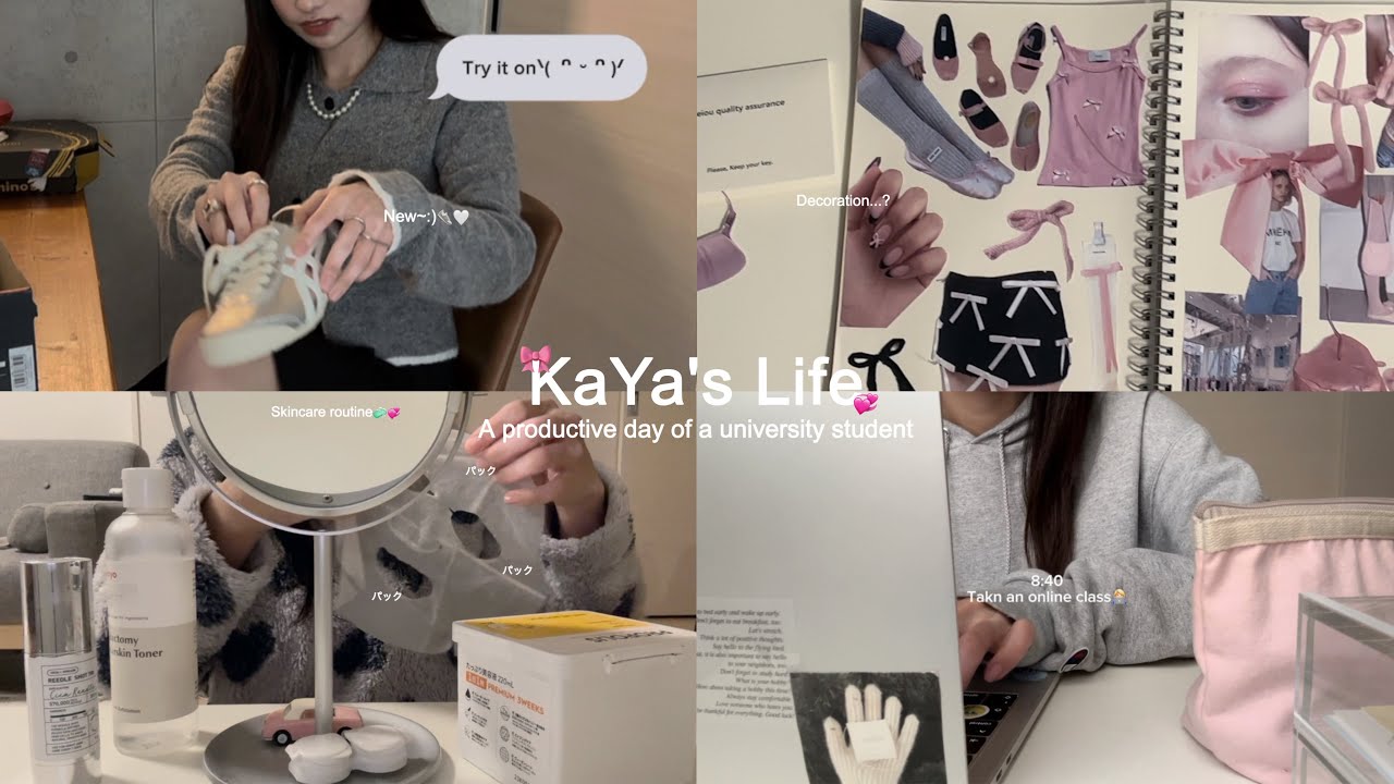 ENG)VLOG: 冬休み中の大学生の1日の過ごし方‎🤍 │ uni life, a productive day