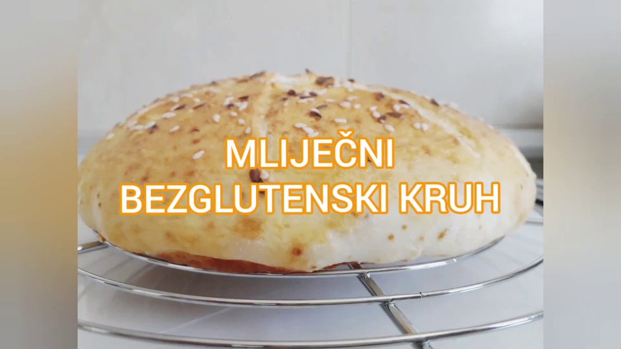Mliječni bezglutenski kruh bez kvasca gotov za 30 minuta