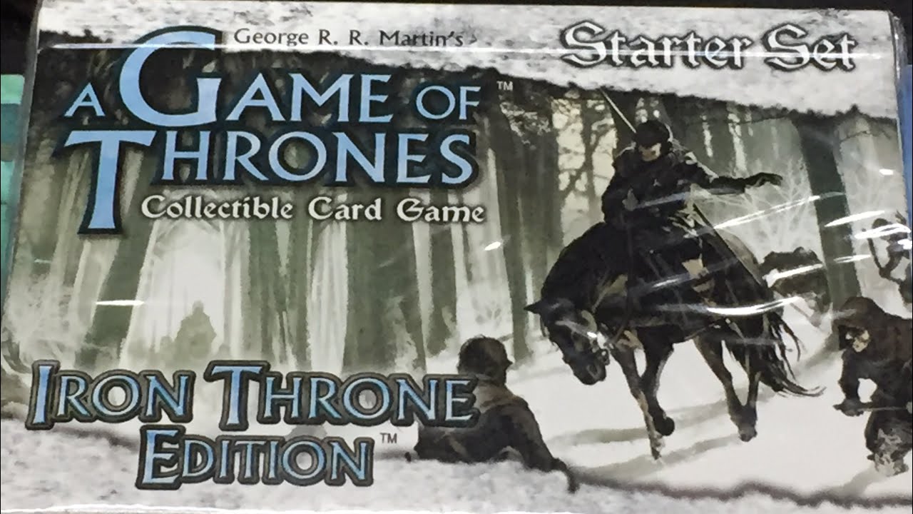 A Game Of Thrones CCG Iron Throne Edition Starter Set - Unboxing