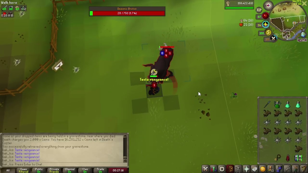 Demonic Brutus kill.