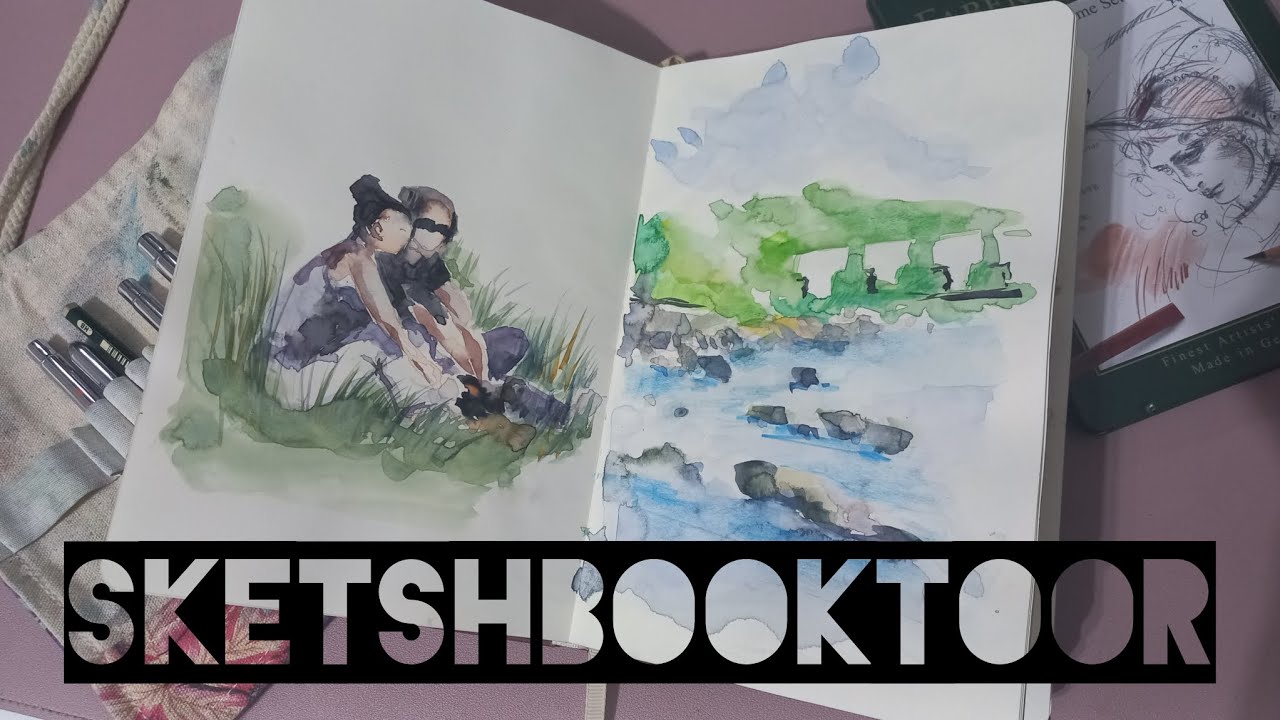 Обзор скетчбука: Atr Dairy Graphics про путешествие и переезд #sketchbooktour