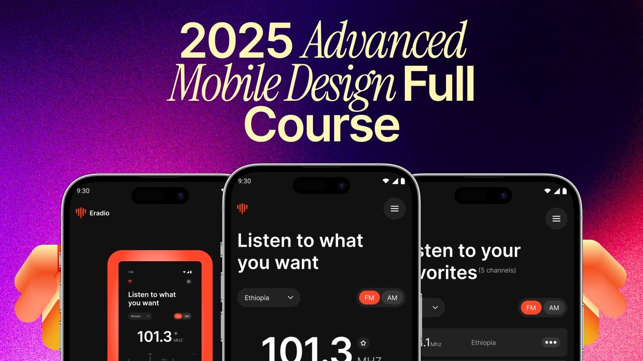 Intermediate Mobile Design 2025 Course | FULL COURSE FOR FREE