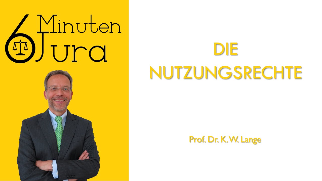 Die Nutzungsrechte