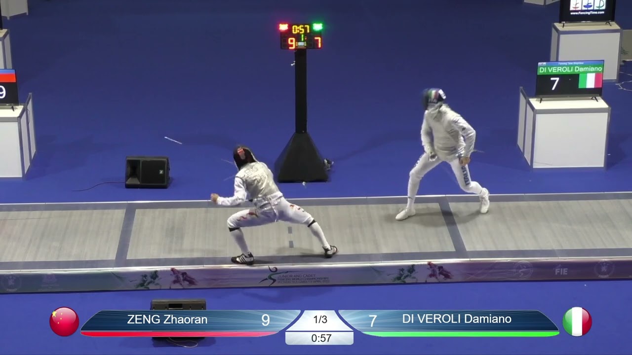 2023 Day04 P1 01 M F Individual Junior Plovdiv BUL CHM PODIUM DI VEROLI ITA vs ZENG CHN