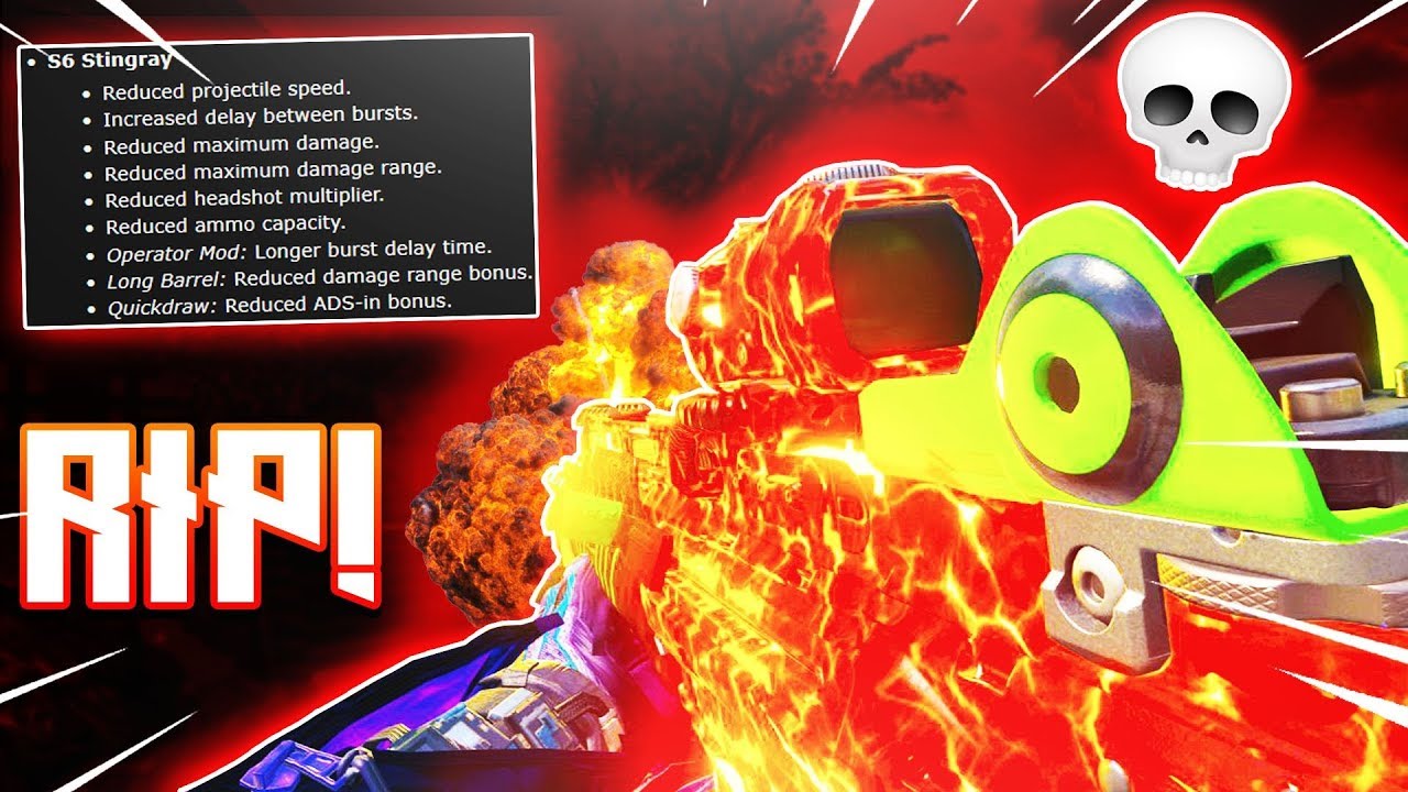 the BO4 S6 STINGRAY NERF that ENDS IT on Black Ops 4 (BO4 Stingray Best Class Setup New Update)