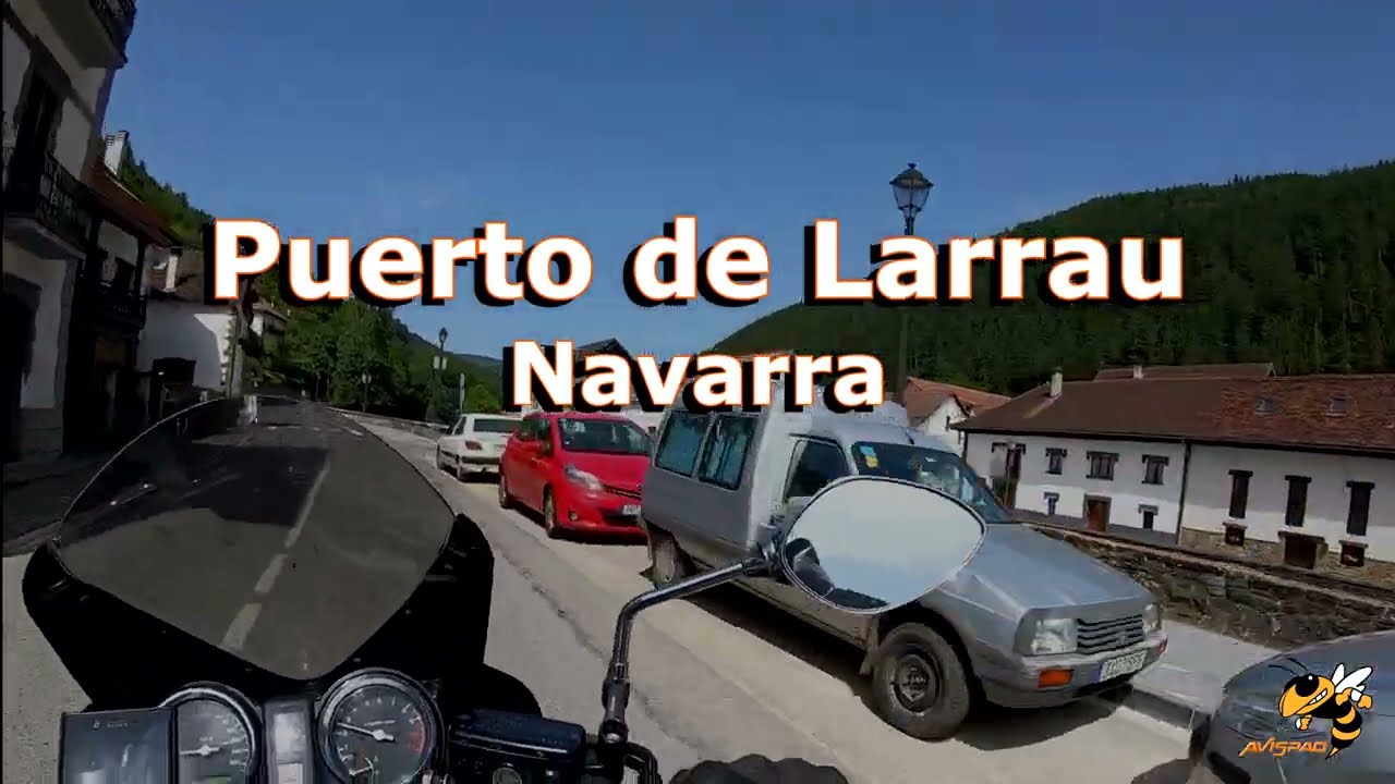 Puerto de Larrau en moto